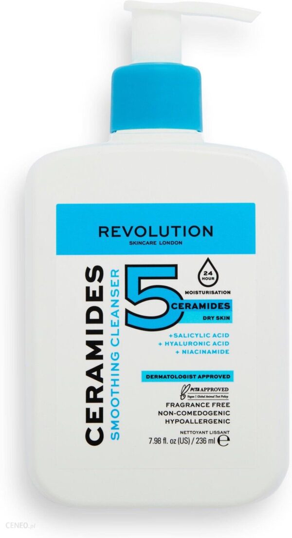 Revolution Skincare Ceramides Smoothing Cleanser Łagodzący Żel Oczyszczający 236ML