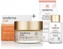 Sesderma C-Vit Moisturizing Facial Cream 50ml + Samay Anti Aging Serum Przeciwstarzeniowe 30 ml