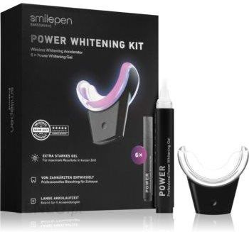 Smilepen Power Whitening Kit Zestaw Wybielający bezprzewodowy akcelerator LED 1 szt. + aplikator wybielający z żelową konsystencją 6 szt.
