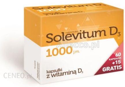 Solevitum D3 1000 j.m. 60 kaps. + 15 kaps.