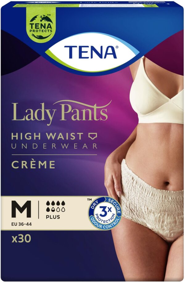 TENA Lady Pants Plus Creme M Bielizna Chłonna Dla Kobiet 30szt