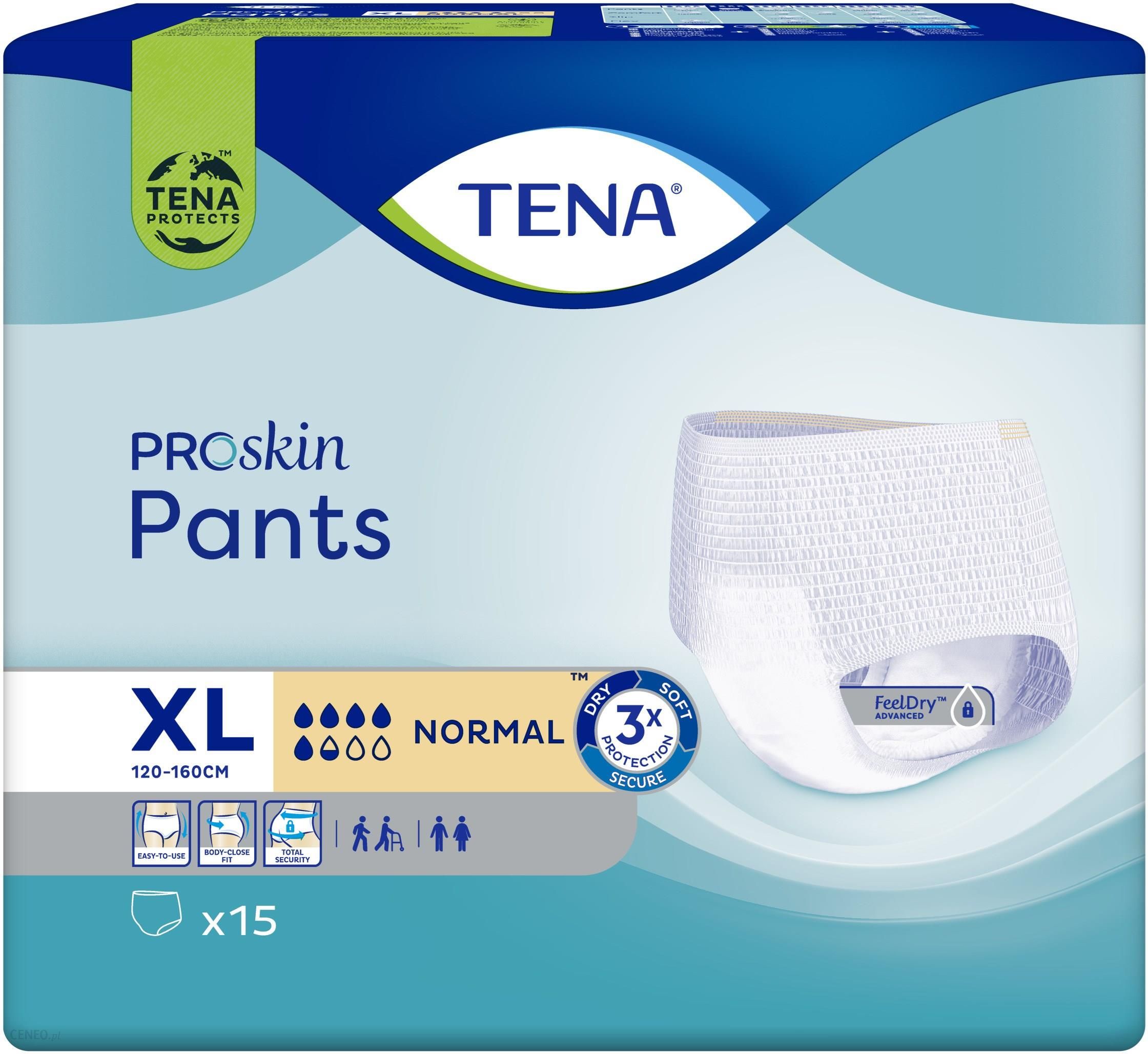 TENA Pants Proskin Normal Majtki Chłonne XL 15szt