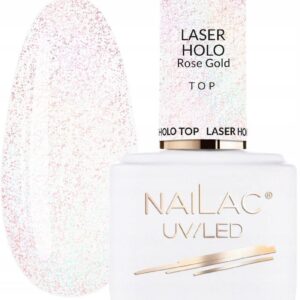 Top Hybrydowy Laser Holo Rose Gold 7Ml Nailac
