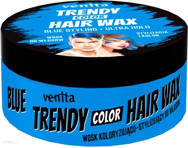 Trendy Color Hair Wax Wosk Koloryzujący Do Włosów Niebieski 150ml