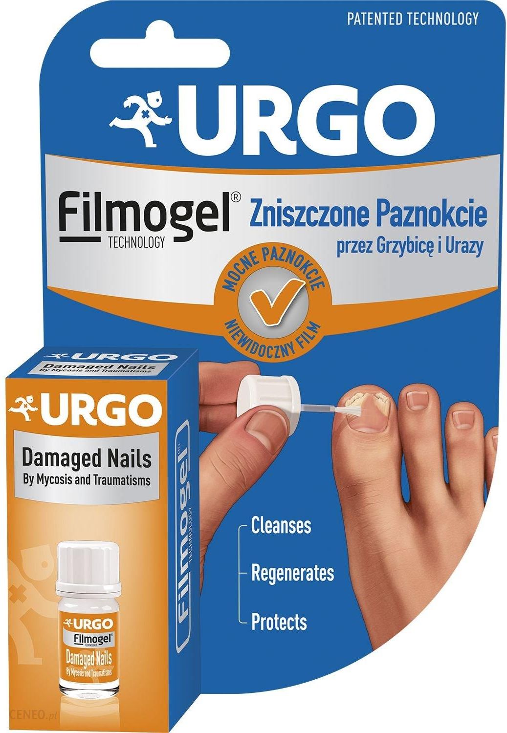 Urgo Filmogel na uszkodzone paznokcie przez grzybicę i urazy 3
