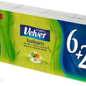 Velvet Chusteczki higieniczne Balsam 6x9szt