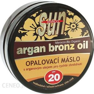 Vivaco Sun Argan Bronze Oil Masło Do Opalania Z Organicznym Olejkiem Arganowym Spf 20 200 Ml